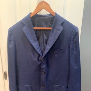 Kiton cashmere blazer, blue